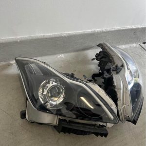 G37 custom headlights 
Black housing